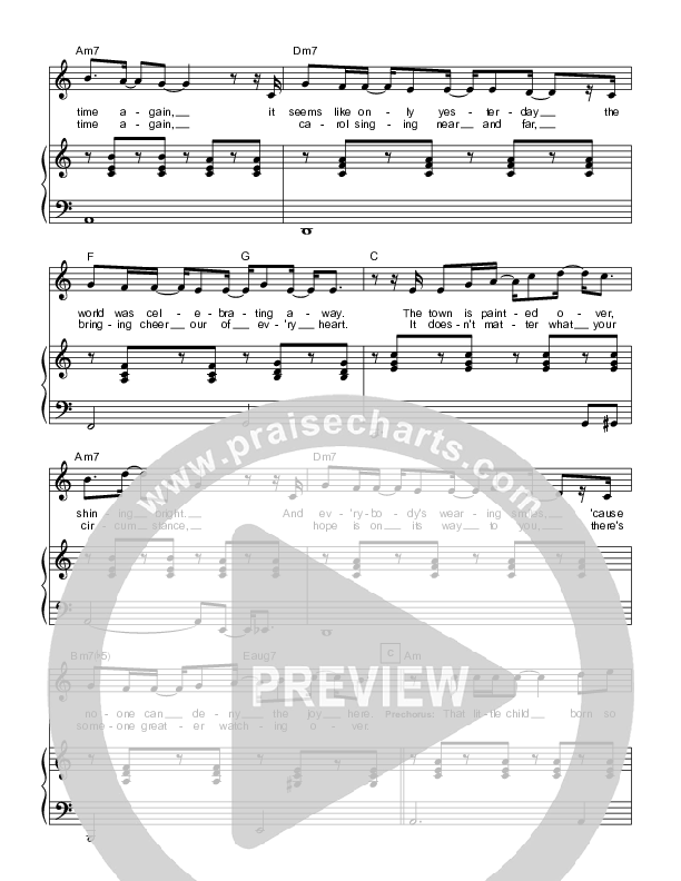 Christmas Time Again Piano/Vocal (Hillsong Worship)