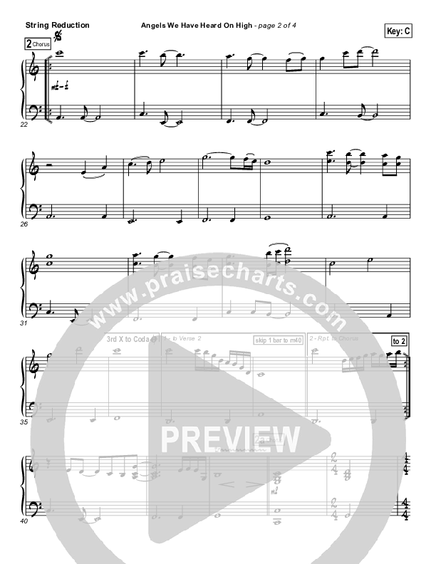 Angels We Have Heard On High String Pack (Hillsong Worship)