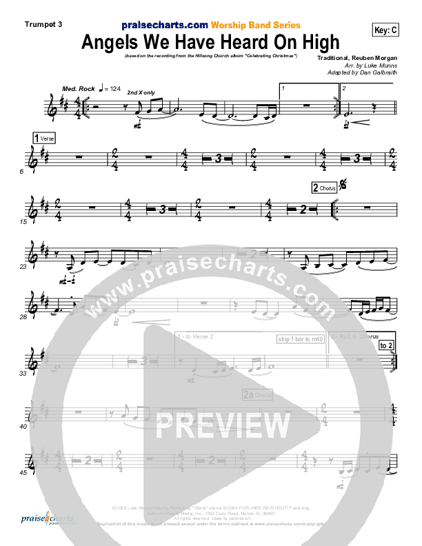 Angels We Have Heard On High Trumpet 3 (Hillsong Worship)