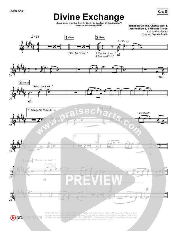 Divine Exchange Alto Sax (Charity Gayle)