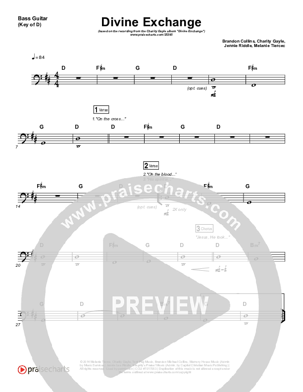 Divine Exchange Bass Guitar (Charity Gayle)