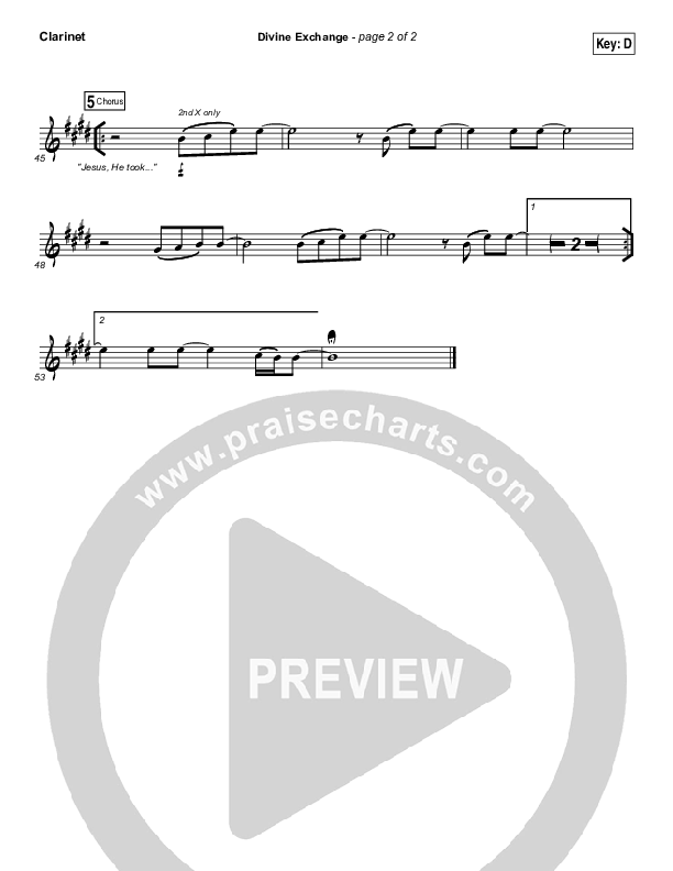 Divine Exchange Clarinet (Charity Gayle)