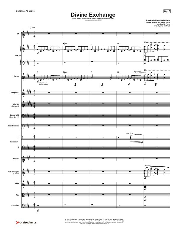 Divine Exchange Conductor's Score (Charity Gayle)