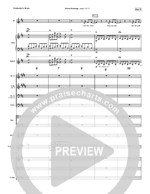 Divine Exchange Conductor's Score (Charity Gayle)
