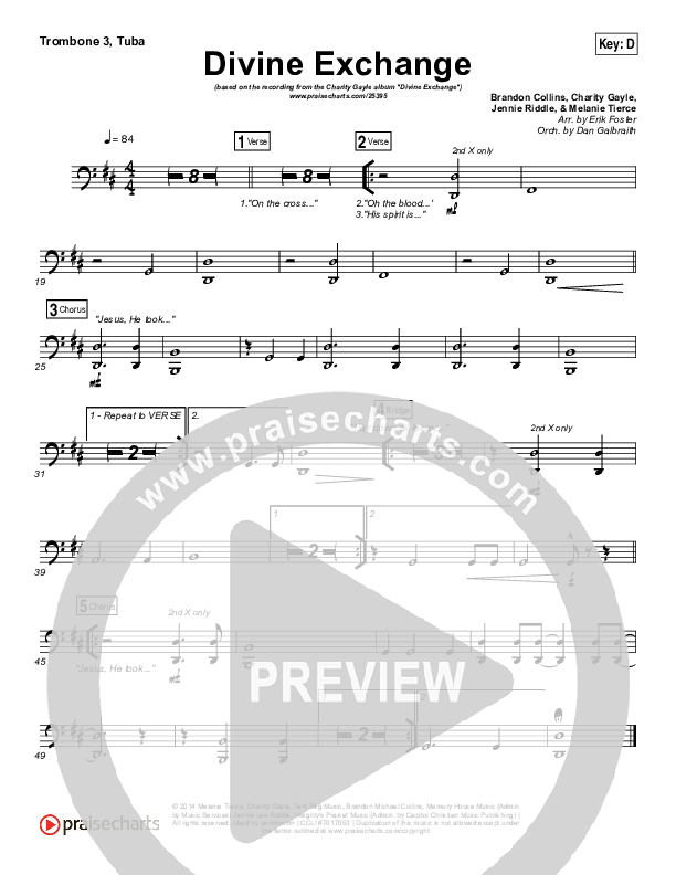 Divine Exchange Trombone 3/Tuba (Charity Gayle)