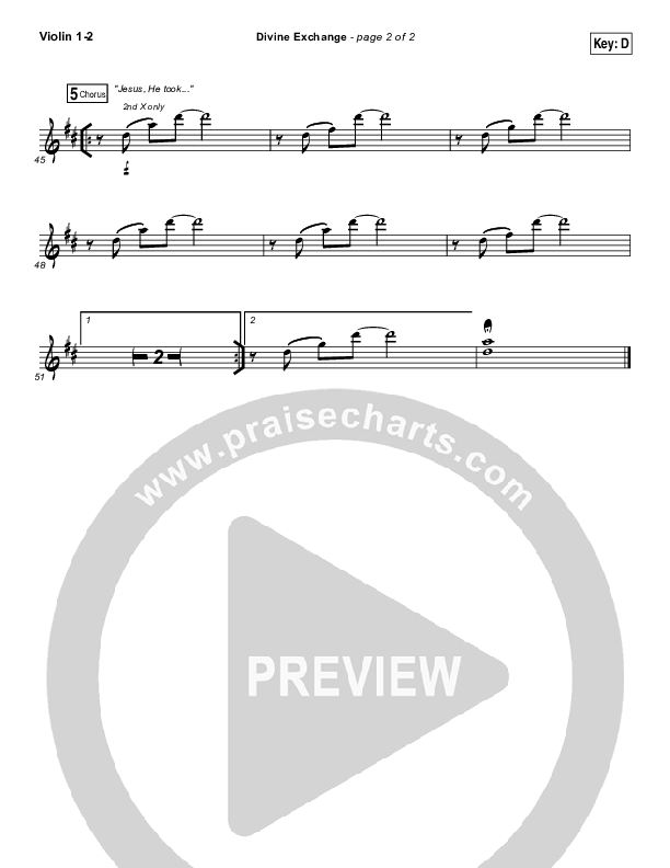 Divine Exchange Violin 1/2 (Charity Gayle)