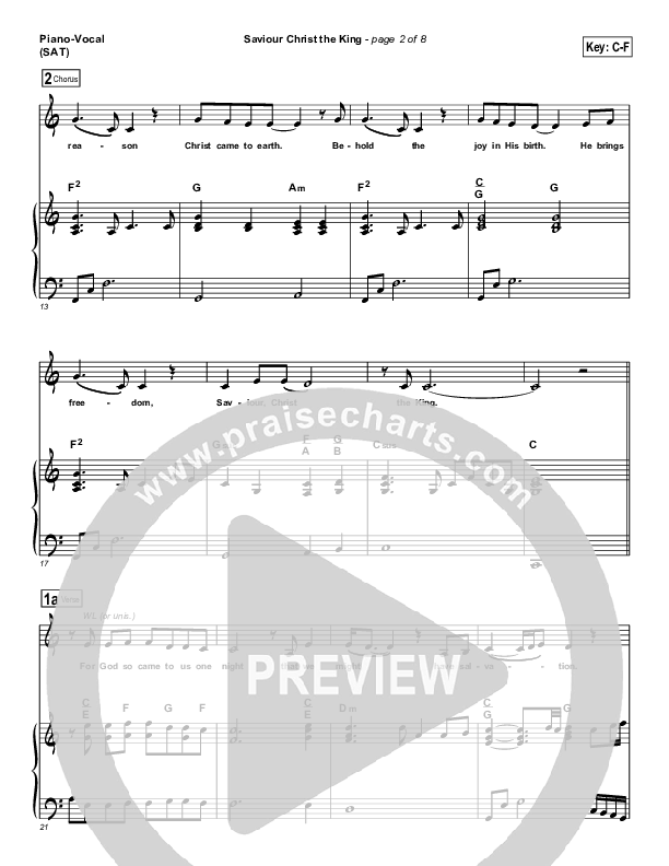 Saviour Christ The King Piano/Vocal Pack (Hillsong Worship)