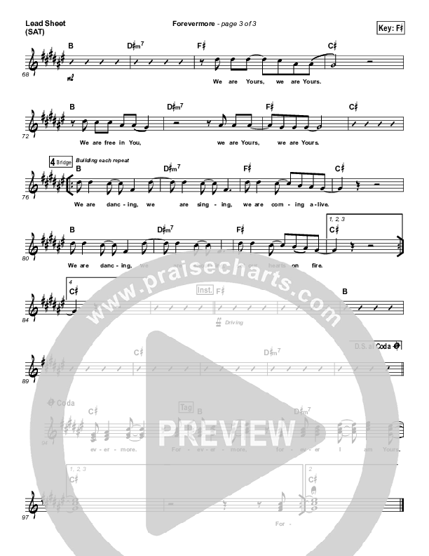 Forevermore Lead Sheet (Jesus Culture)