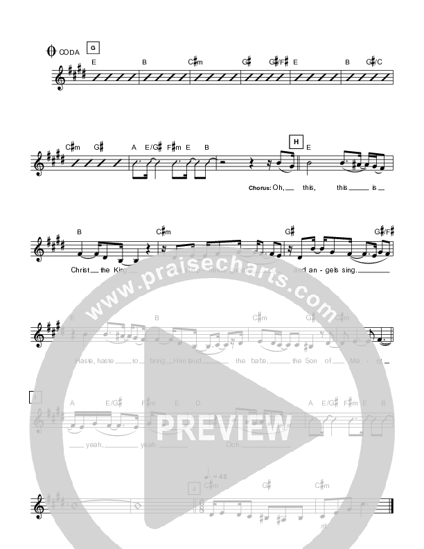 What Child Is This Lead Sheet (Hillsong Worship)