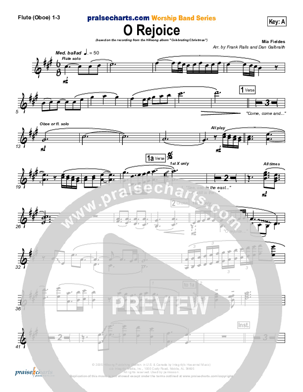 O Rejoice Wind Pack (Hillsong Worship)