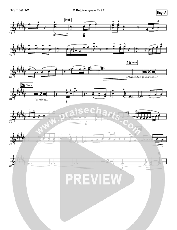 O Rejoice Trumpet 1,2 (Hillsong Worship)