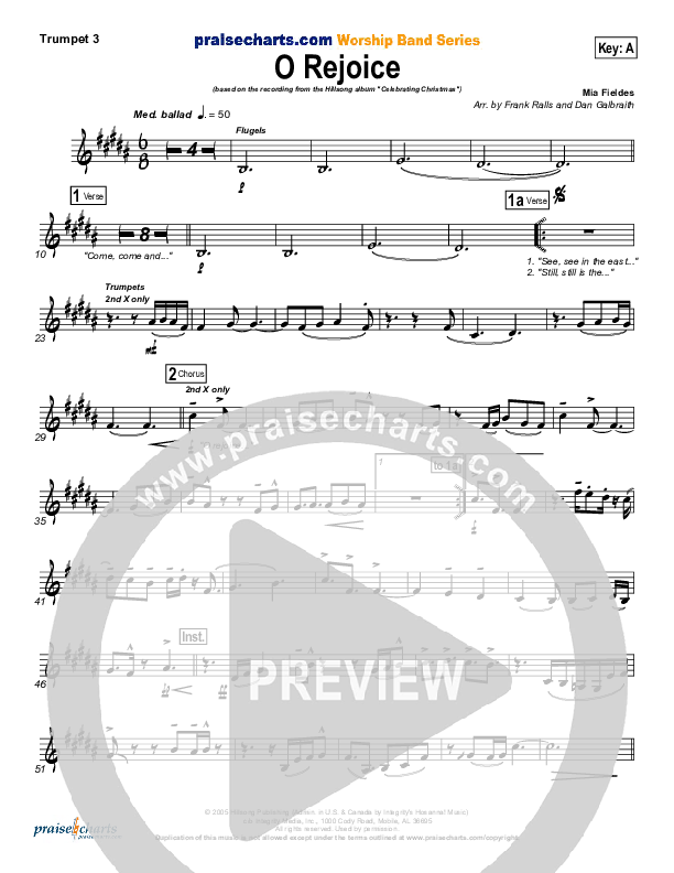 O Rejoice Trumpet 3 (Hillsong Worship)