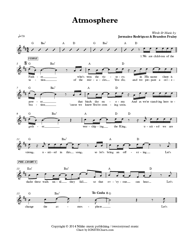 Atmosphere Lead Sheet (Jermaine Rodriguez)