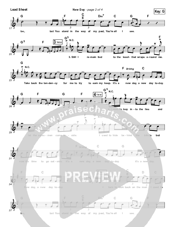 New Day Lead Sheet (The Classic City Collective)