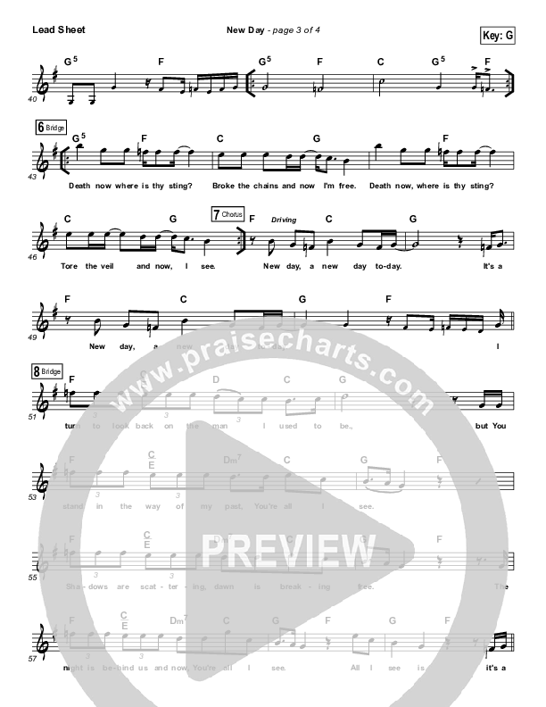 New Day Lead Sheet (The Classic City Collective)