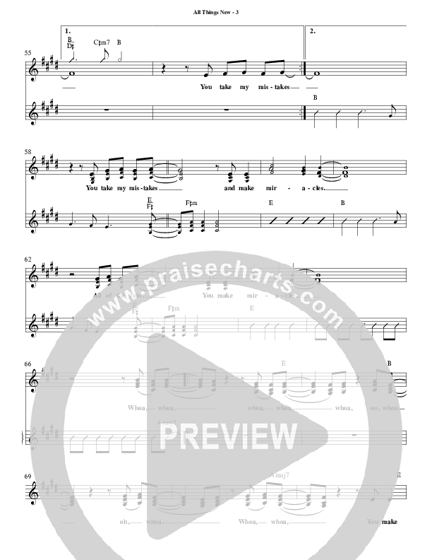 All Things New Lead Sheet (Anthony Evans)