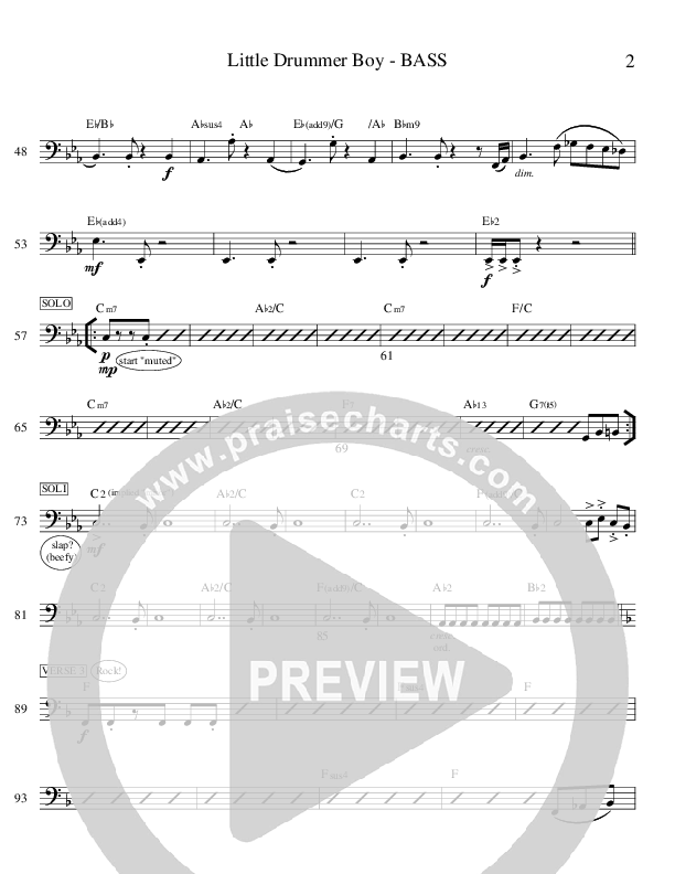 Little Drummer Boy (Instrumental) Double Bass (Ric Flauding)