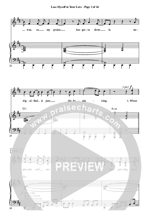 Lose Myself In Your Love Piano/Vocal (Christ For The Nations)