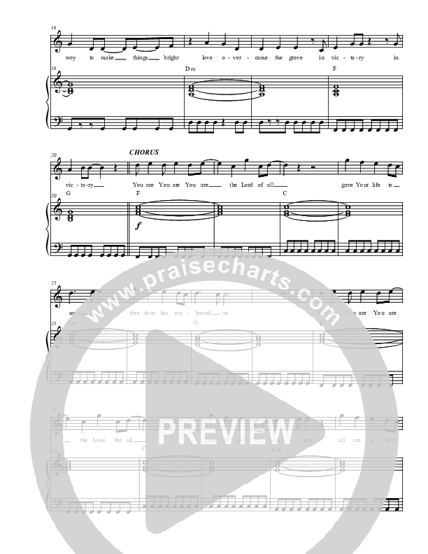 You Are Piano/Vocal (Christ For The Nations)