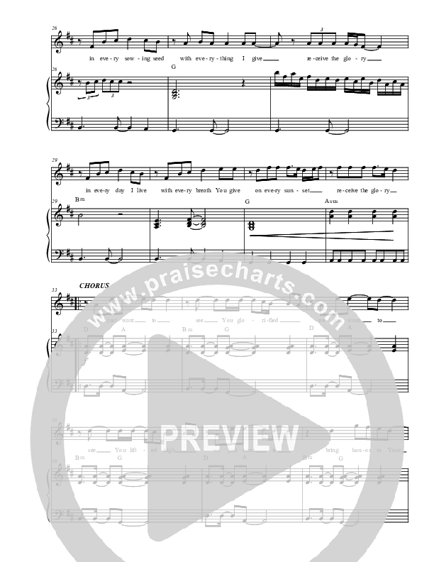 See You Glorified Piano/Vocal (Christ For The Nations)