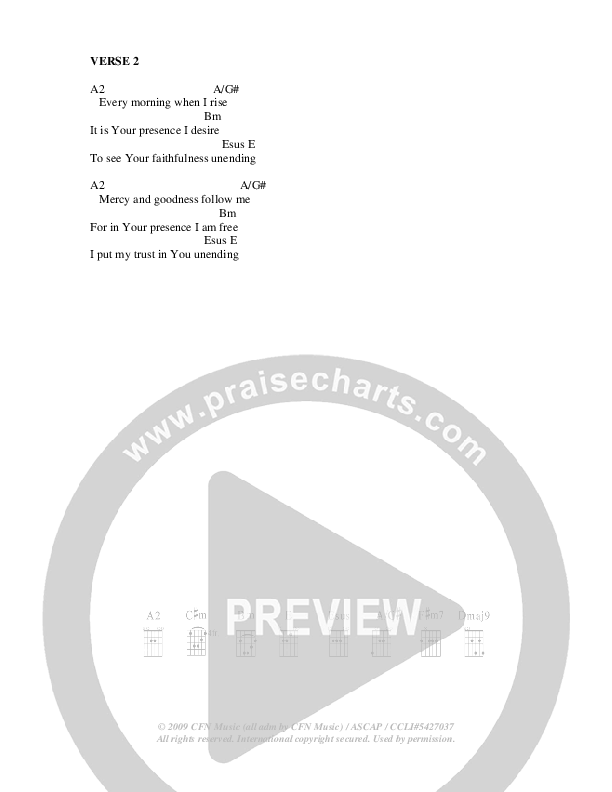 Wonderful God Chord Chart (Christ For The Nations)