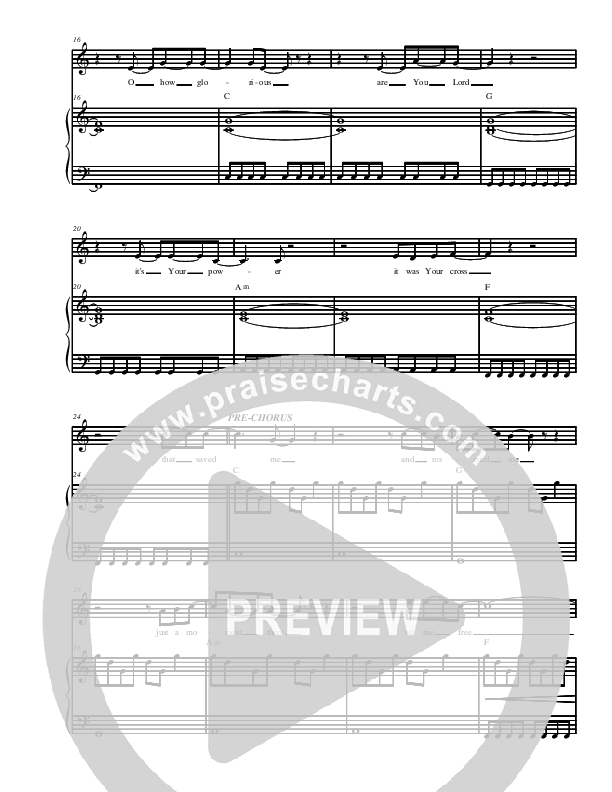 I Give You Glory Piano/Vocal (Christ For The Nations)