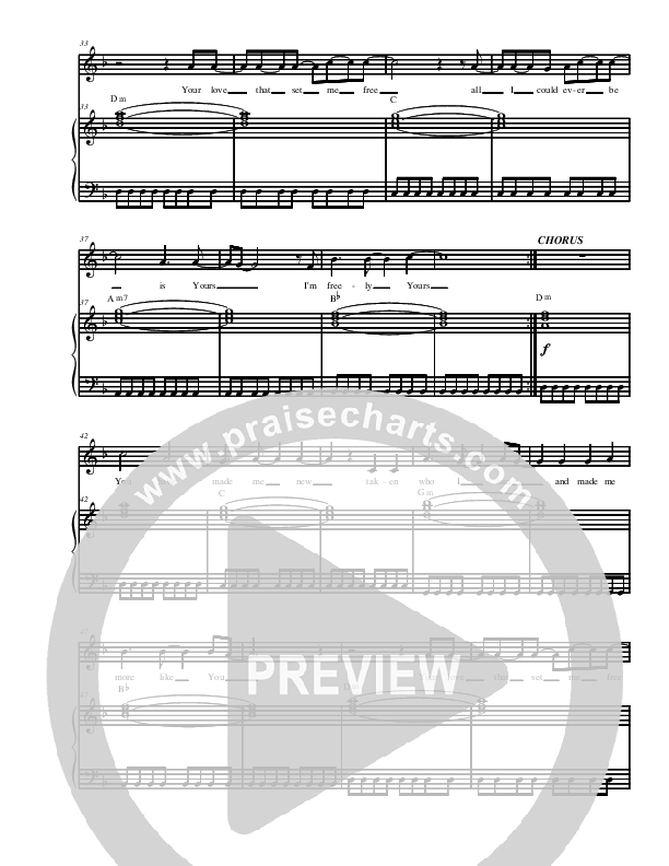 Freely Yours Piano/Vocal (Youth For The Nations)