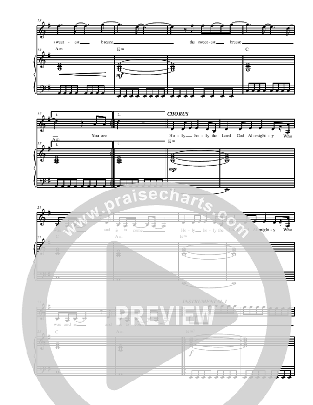 Who Was And Is Piano/Vocal (Youth For The Nations)