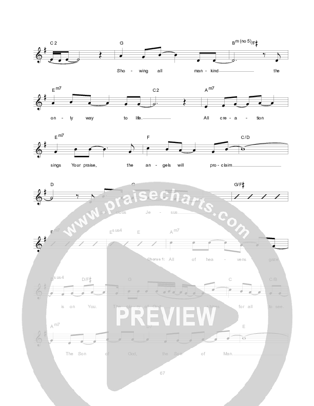 Perfect Love Lead Sheet (Hillsong Worship)