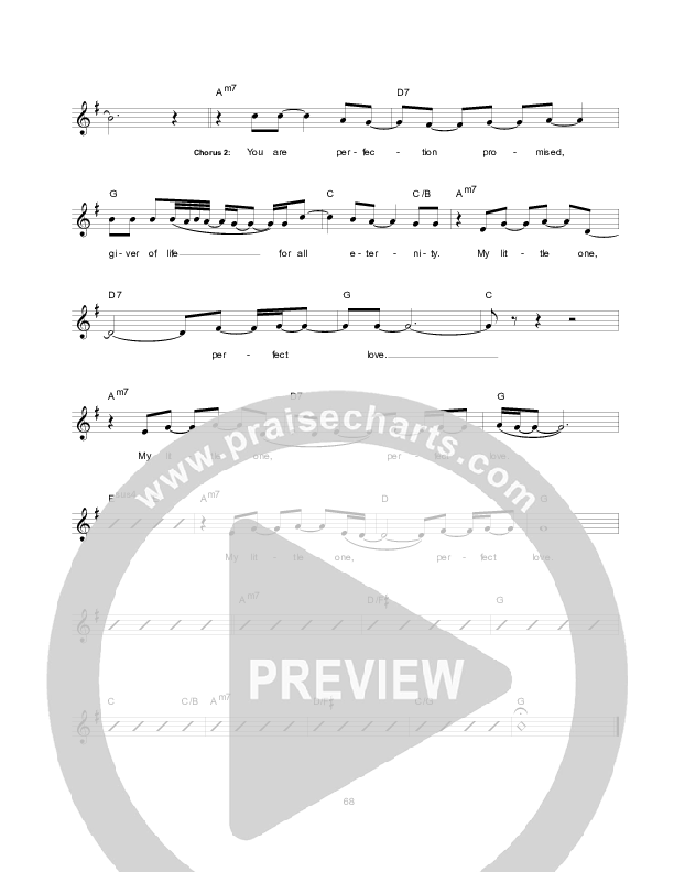 Perfect Love Lead Sheet (Hillsong Worship)
