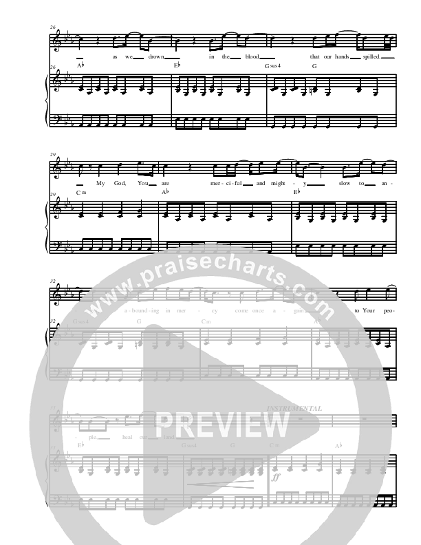 Have Mercy Once Again Piano/Vocal (Christ For The Nations)