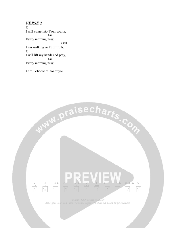 Sunrise Chords & Lyrics (Christ For The Nations)