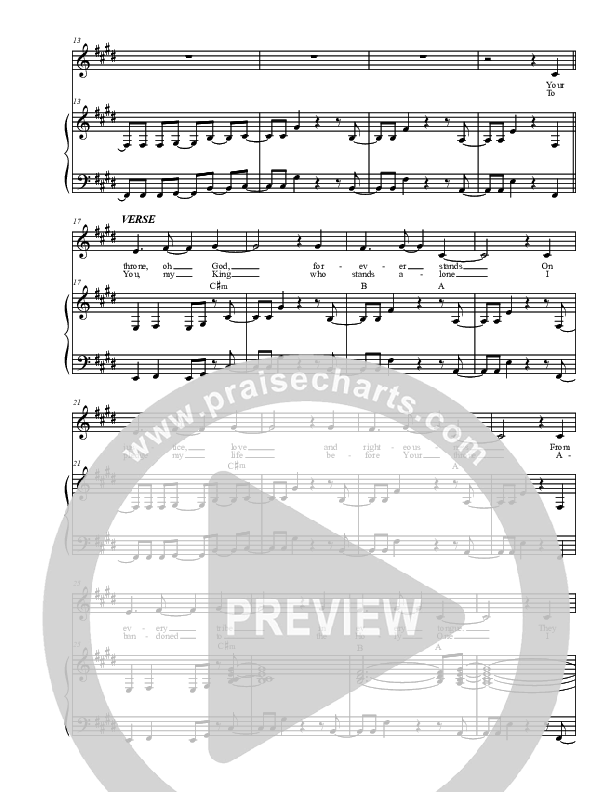 Everlasting King Piano/Vocal (Christ For The Nations)