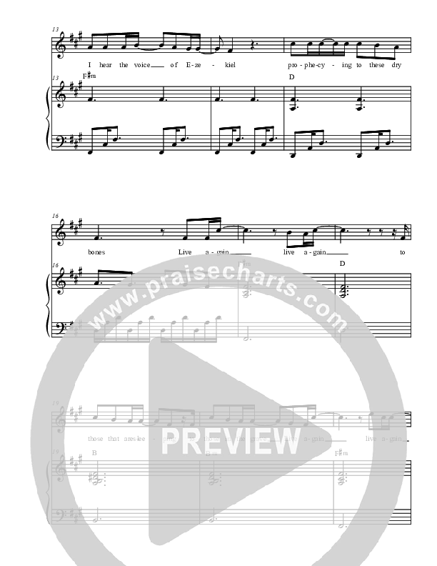 Song Of Ezekiel Piano/Vocal (Christ For The Nations)