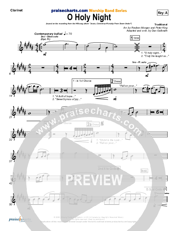 O Holy Night Wind Pack (Hillsong Worship)