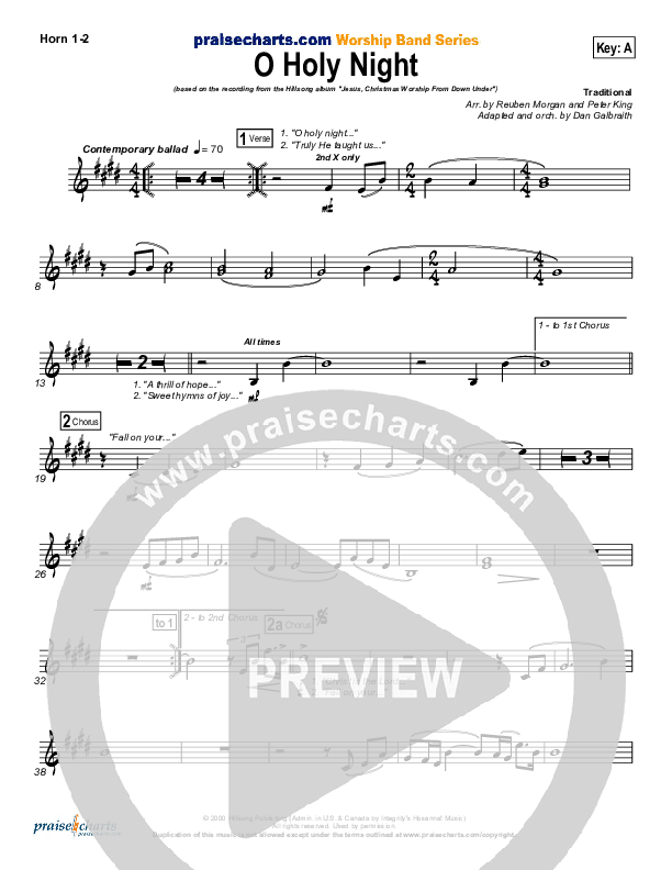 O Holy Night Brass Pack (Hillsong Worship)