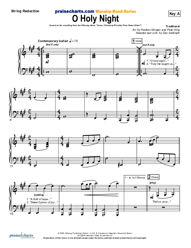 O Holy Night Synth Strings (Hillsong Worship)