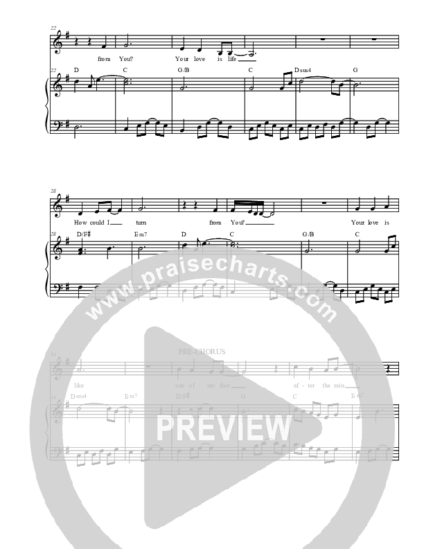 How You Love Me Piano/Vocal (Christ For The Nations)