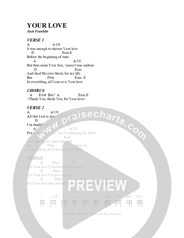 Lose Myself In Your Love Chords PDF (Christ For The Nations) - PraiseCharts