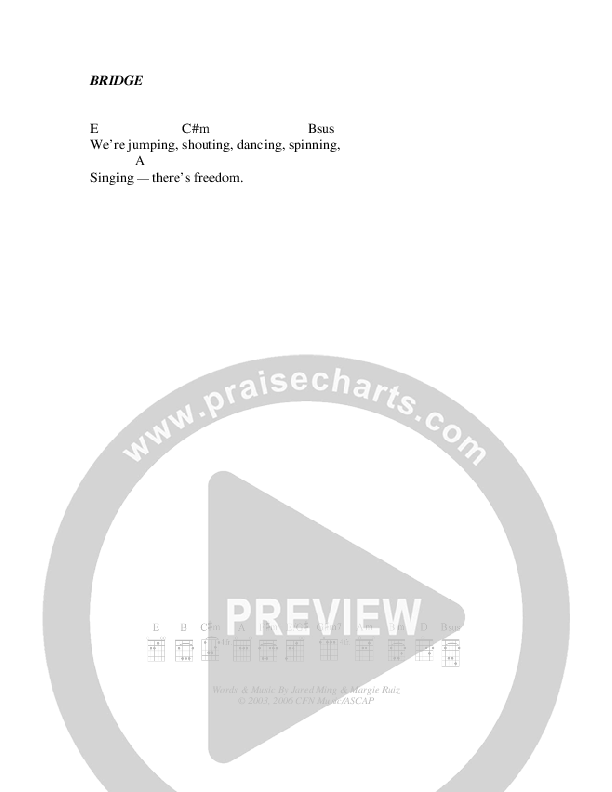 Because Of You Chords & Lyrics (Christ For The Nations)