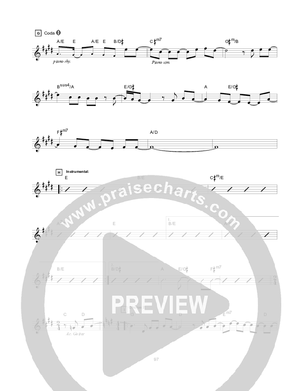 Star Of Bethlehem Lead Sheet (Hillsong Worship)