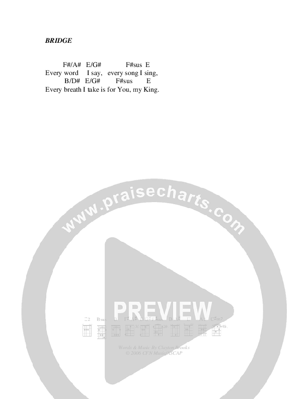To Be Like You Chords & Lyrics (Christ For The Nations)