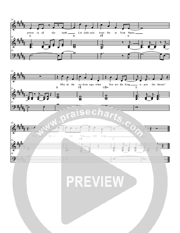 The Lord Reigns (Instrumental) Piano/Vocal (Christ For The Nations)