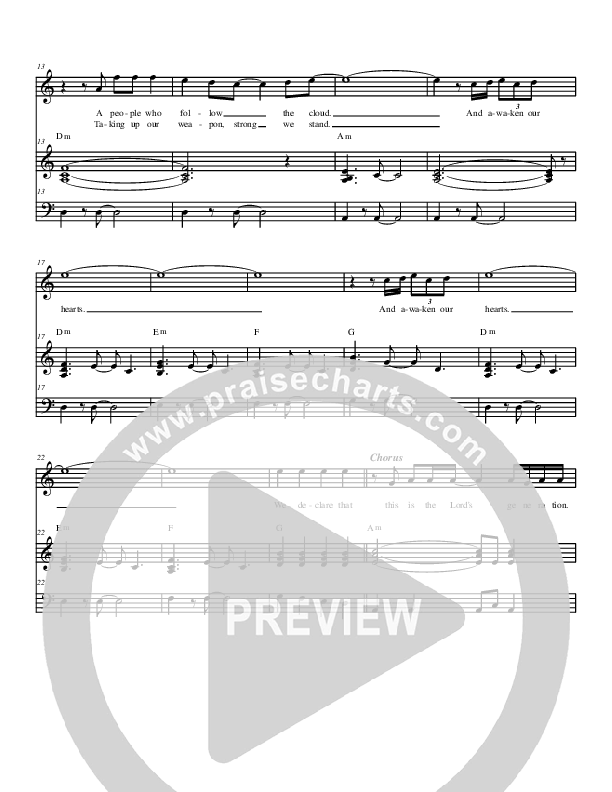 The Lord's Generation (Eyes Of Zion) Piano/Vocal (Christ For The Nations)