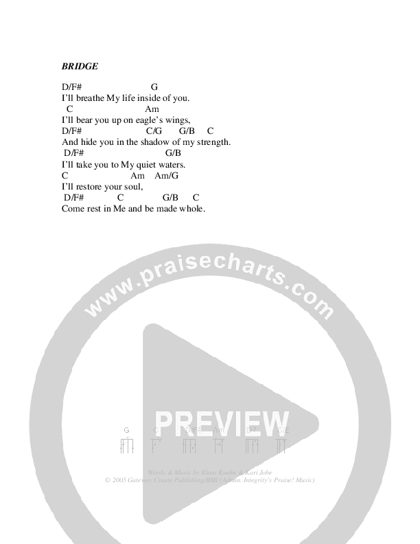 My Beloved Chords & Lyrics (Christ For The Nations)