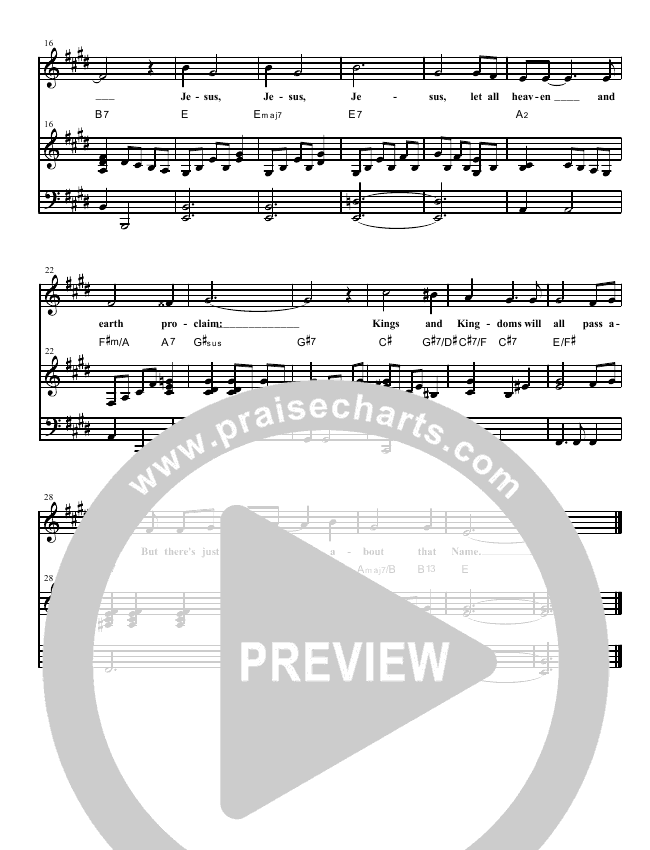 There's Something About That Name Sheet Music PDF (Christ For The