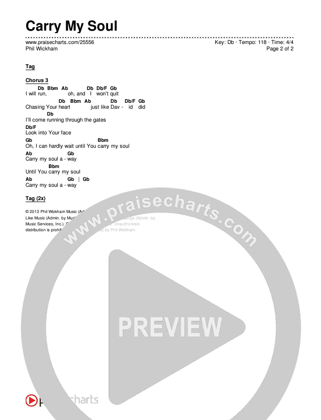 Carry My Soul Chords & Lyrics (Phil Wickham)