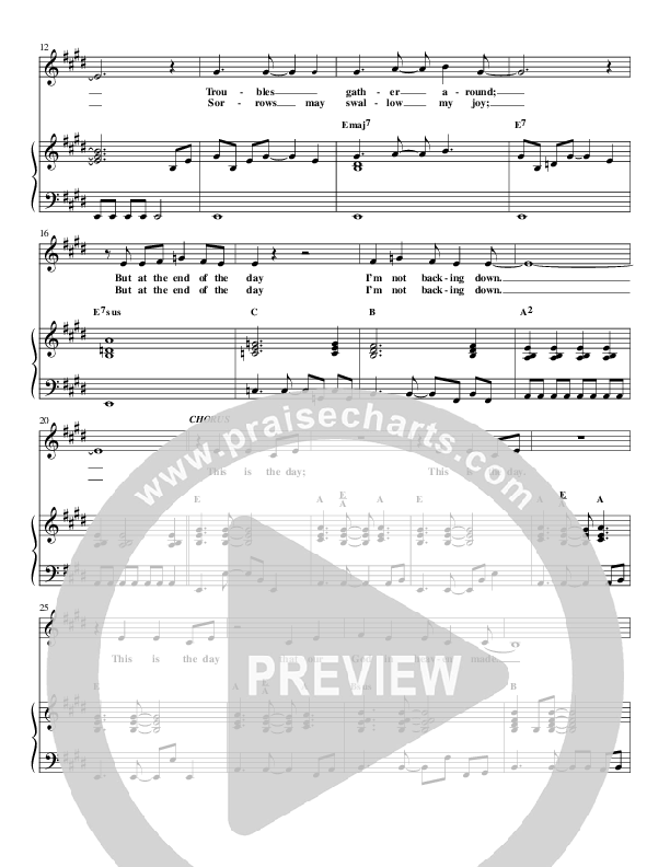 This Is The Day Piano/Vocal (Christ For The Nations)