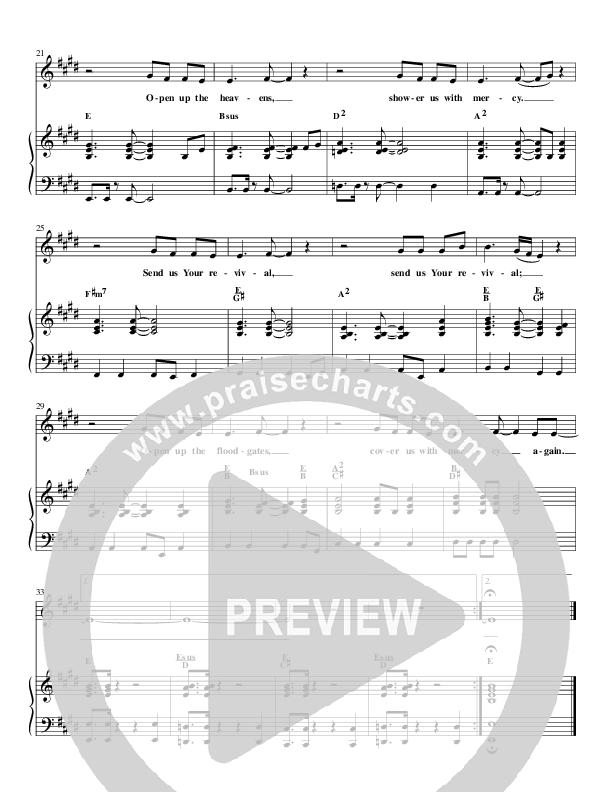 Send Us Your Revival Piano/Vocal (Christ For The Nations)