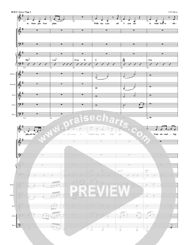 Jesus Conductor's Score (Christ For The Nations)